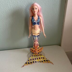 Disney Little Mermaid Doll Ariel’s Sister Caspia - Pink Hair and Colorful Tail